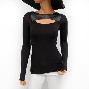 Bailey 44 Black Long Sleeve Top XS